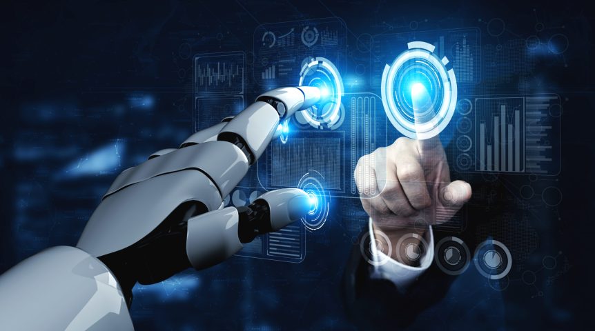 Imagem sobre o conceito de inteligência artificial no marketing.